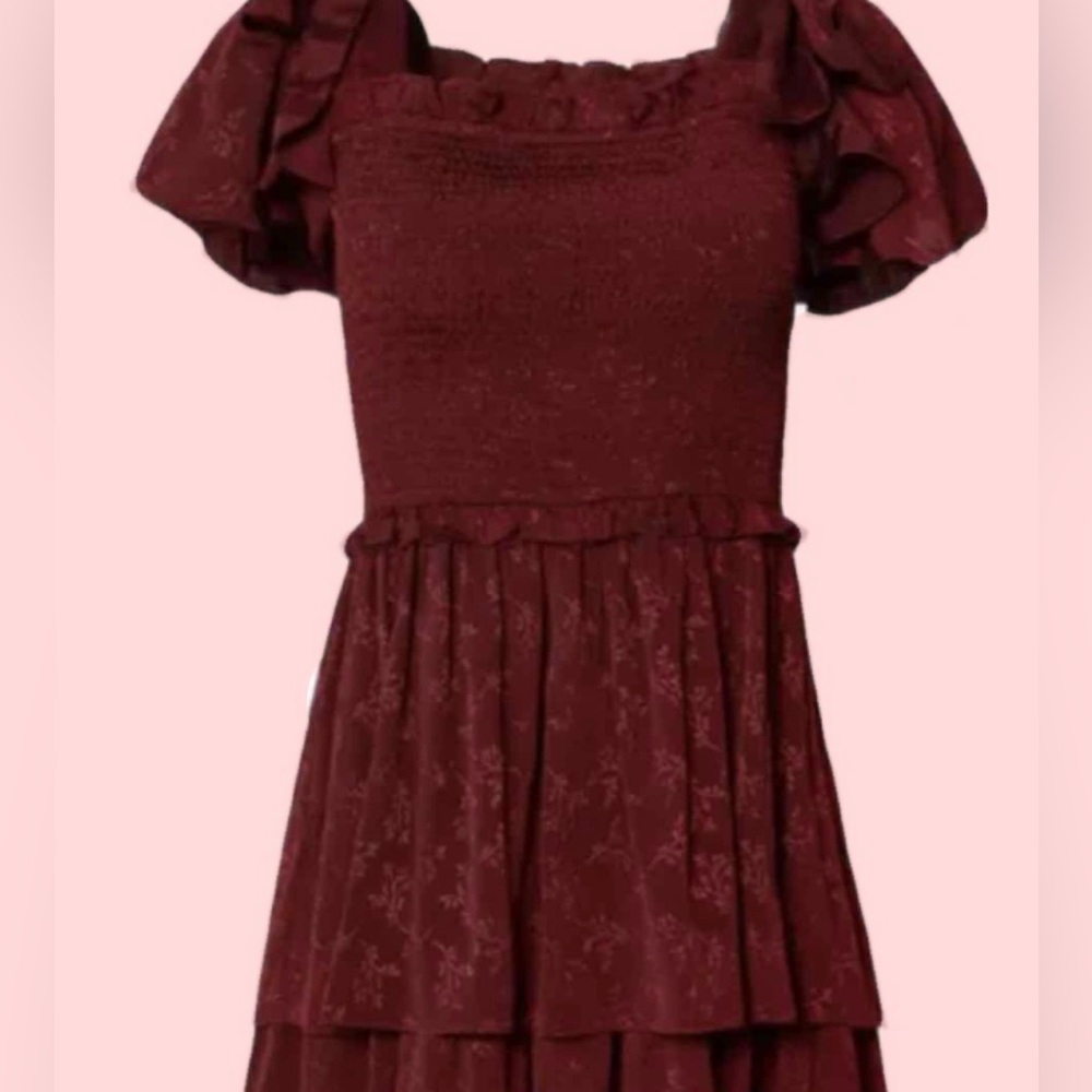 Ivy City Co Burgundy Maxi Dress - Picture 2 of 5